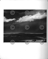 BOOK PLATE B&W Photo ANSEL ADAMS Grand Tetons / Storm over Great Plains NM