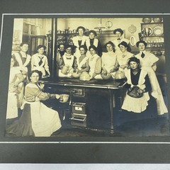 Vintage Dated October 1905 Restaurant Kitchen Photograph