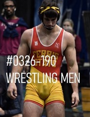 MALE PORTRAIT #0326-190 -athletes -wrestlers series -freeShip/usa