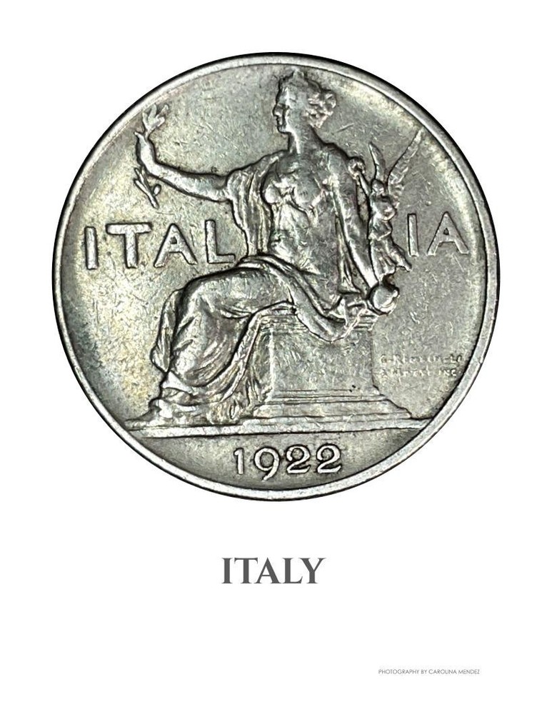 ITALY Photography 8×10 Matte Paper Unframed COA signed coin photograph