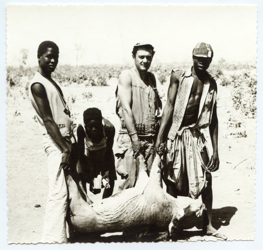 Afrika Szene Jagd- – Foto Antike An. 1950