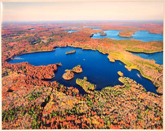 Razorback Lk, Sayner, Wisc. (Vilas Co. Plum Lk TWP) Aerial Photo. Frame Optional