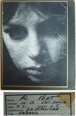 Woman face sea waves surreal art photo A. Kent
