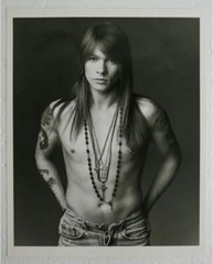 Herb Ritts American 1952-2002 Portrait Axl Rose signed photograph