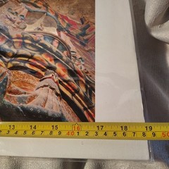 San Xavier Interior Signed Warren Allen 2008 Photographic Print 19×13 Tubac, Az