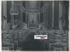 Church, Carvin, Vintage Photo Glass Plate, Black & White Negative, 9X12 Cm