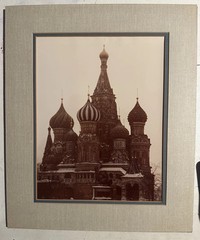 St. Basil’s Cathedral Vtg 11×14 Sepia Kodak Photgraph Art OOAK Red Square Moscow