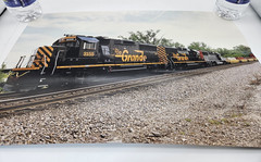 Large Print (17″x12″) D&RGW GP60 #3155 Train Photo 1980s-90s Some Wrinkling Nice