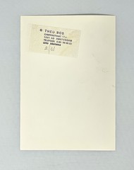 Theo Bos (b. 1959) Original Art Photograph w. Early Label Hand Numbered