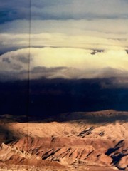 Triptych 3 Panel Photograph Dead Sea Sunset Facing Jordan Signed D Emerson 2006