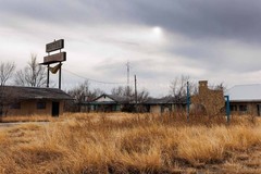 Abandoned Motel Photography Print: Texas Panhandle Route 66 Roadside Photo