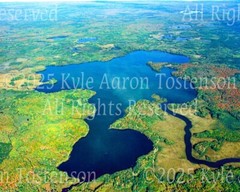 Lost Land Lake, Hayward, Sawyer County, Wisconsin Overhead Photo. Frame Optional