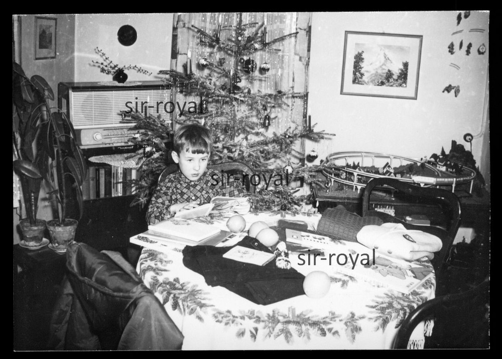 GDR Christmas 1960s – Model Railway – Tube Radio Undine II – Photo 10x7cm