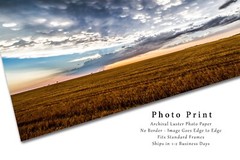 Scenic Sky Photography Print: Texas, Storm, Clouds, Great Plains, Picture, Photo