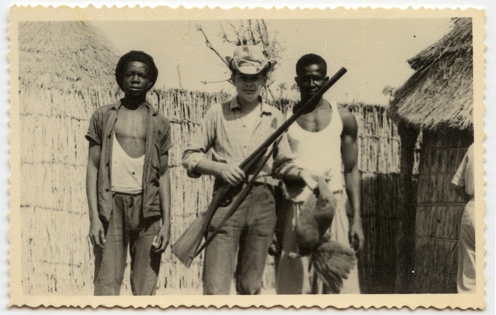 Hunting IN Africa Portrait 3 Hommes – Photo Antique An. 1950 60