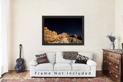Badlands Photography Print – Starry Night Sky Over Pinnacles in South Dakota