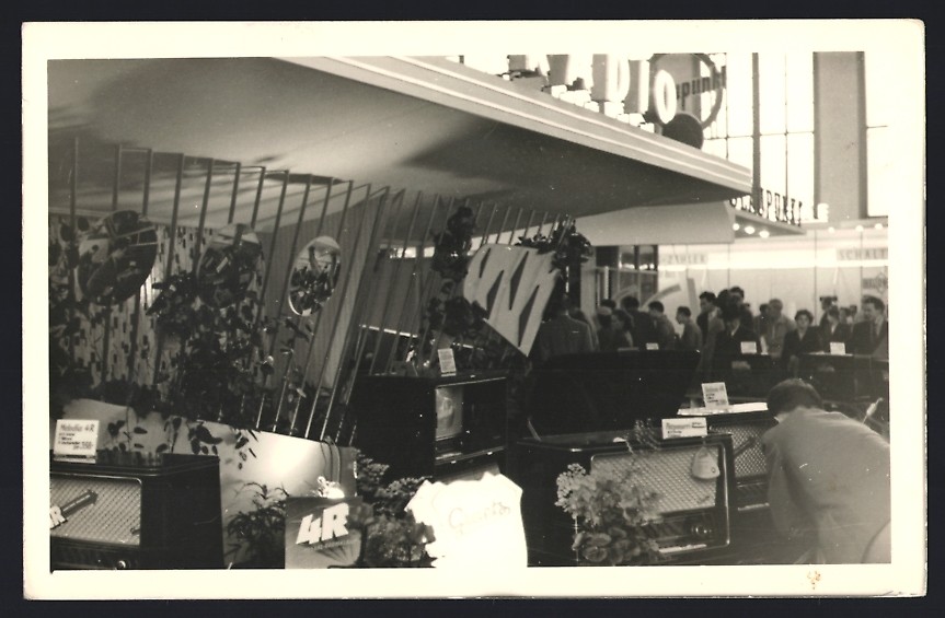 Photography Berlin, IFA Int. Radio Exhibition, Exhibition Stand with Radio / Radio Receiver