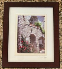Set of 3 Framed Signed Art Photography Italy Architecture Flowers Provence