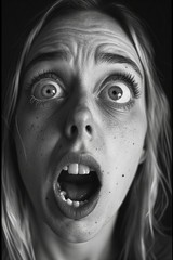 5 ~ 4X6 Glossy WOMEN Fine Art ‘SHOCKED ‘ Photo FANTASY Set ! 2013590118