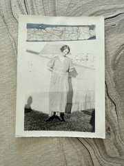 WEIRD DOUBLE EXPOSURE Original Black and White Photo 2 1/2″ X 3 1/2″