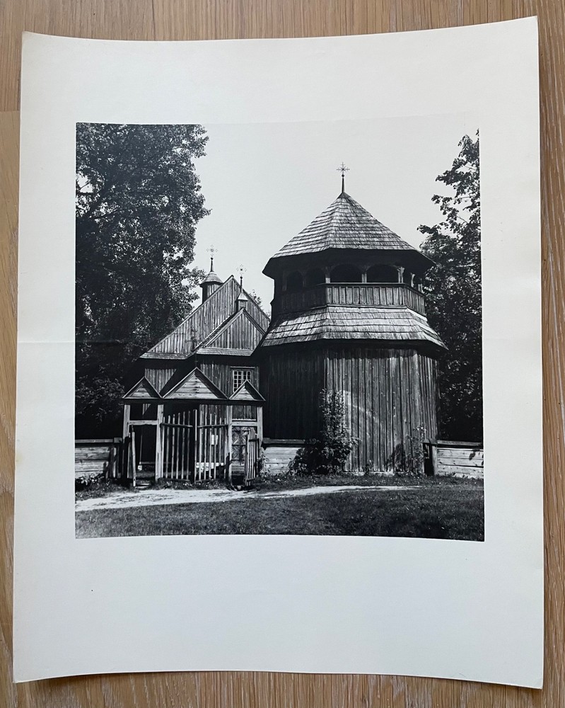 Viktoras Kapocius Paluses Church Gelatin Silver Print Signed