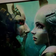 Digital Art Photo Master Artist Marc Brunet Sci-fi CYBER Futuristic Encounter