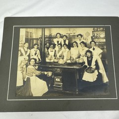 Vintage Dated October 1905 Restaurant Kitchen Photograph