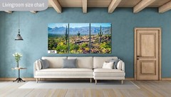 Desert Tapestry: Saguaro National Park East Arizona Cactus Desert Wall Art