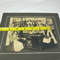 Vintage Dated October 1905 Restaurant Kitchen Photograph