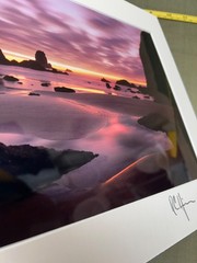 Signed Photography 11 x 14 Matted Unframed, Brilliant Full Color Seashore