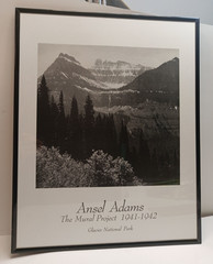 VTG Ansel Adams The Mural Project 1941-1942 Glacier National Park Framed Print