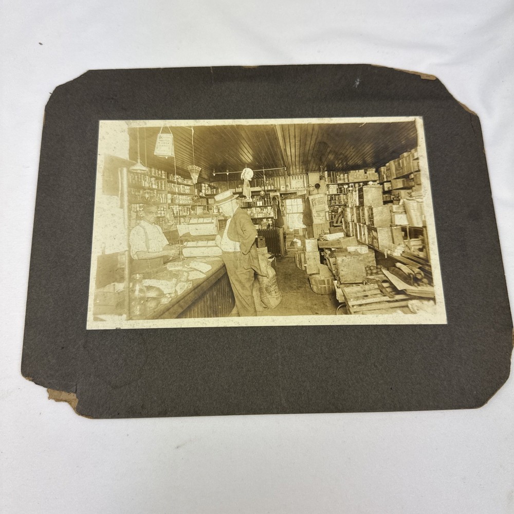 Vintage Dated September 1907 Grocery Store Photograph
