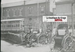 Transport, Asia, Japan, Photo Glass Plate, Black & White, Positive 8.5×10 Cm