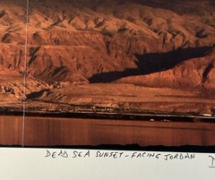 Triptych 3 Panel Photograph Dead Sea Sunset Facing Jordan Signed D Emerson 2006
