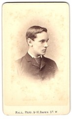 Photograph T. Fall, London, Portman Square Baker Street 9-10, Portrait of a ju