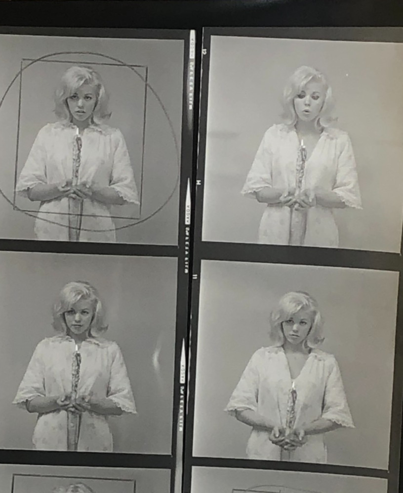 NEWLY FOUND Hendrickson PHOTO Contact Sheet Proof & Negatives MARILYN LOOK-ALIKE
