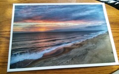 19×13 Digital Art Photograph Ocean Outer Banks Sunrise Drone Photo Atlantic
