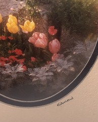 Pair Gamow Signed Floral Photography Art 5″ x 7″ Matted