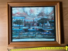 PRINT~(WHEN THE HEAVENS MEET) INDEPENDENCE SQUARE HOWAIDA MOUSSA WEEL 2004