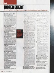 Vintage 2004 Roger Ebert 2-Page Original Pictorial/Interview 21x27cm FHM 10