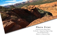 Devils Bridge Photography Print: Sedona Arizona Desert Southwest Landscape Photo