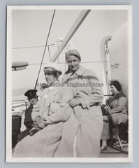 Reisegäste auf Dampfer MONTE OLIVIA – Reise Schiffe Radio-Station – Foto 1930er