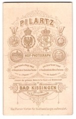 Photography Pilartz, Bad Kissingen, monogram of the photographer in the royal coat of arms