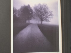 Black & White Art Photograph Print Richard Calvo Carriage Road Signed Framed