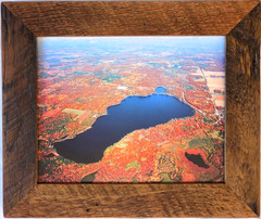 Stone Lake, in Washburn Co., Stone Lake Village, Overhead Photo. Frame Optional.