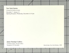 David Attie, New York Skyline, 1959 – Art Show Announcement Card
