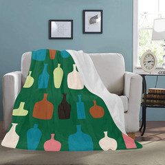 great ADVENTURE TIME Soft Warm Single-Side Printing Flannel Fleece Blanket