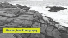 DESKTOP BACKGROUND PICTURE BLACK AND WHITE WAVES CRASHING ON ROCKS IN CANADA