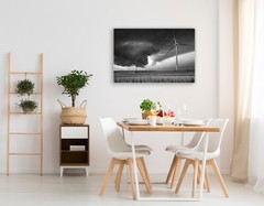 Black and white tornado photography wall art hanging storm photo nature photo