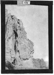 Old Black And White Photo Glass Plate 6X9 Cm Cévennes France Cliff